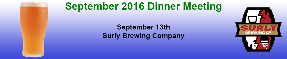 September 2016 Dinner Banner